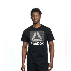 Reebok Men's Black Graphic Tee